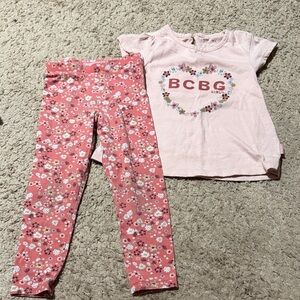 BCBG Kids Pink Floral Pajama Set